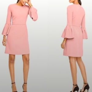 Ann Taylor Pink Bell Sleeve Dress